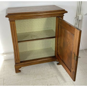ANTICA PICCOLA CREDENZA LEGNO MASSELLO ABETE ANTA SINGOLA EPOCA 1800 RIPIANI