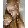 SCULTURA BASSORILIEVO CERAMICA Zaccagnini MADONNA GESU' BAMBINO 54x31x12 cm/h