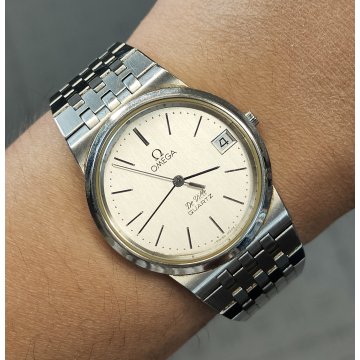 OMEGA De Ville OROLOGIO POLSO ACCIAIO cal. 1332 UOMO Vintage Wrist Watch DATARIO