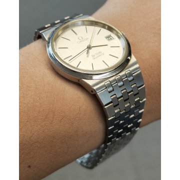 OMEGA De Ville OROLOGIO POLSO ACCIAIO cal. 1332 UOMO Vintage Wrist Watch DATARIO