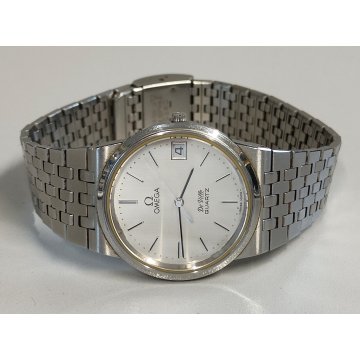 OMEGA De Ville OROLOGIO POLSO ACCIAIO cal. 1332 UOMO Vintage Wrist Watch DATARIO