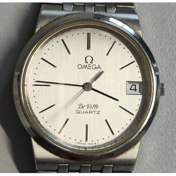 OMEGA De Ville OROLOGIO POLSO ACCIAIO cal. 1332 UOMO Vintage Wrist Watch DATARIO