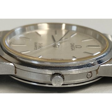 OMEGA De Ville OROLOGIO POLSO ACCIAIO cal. 1332 UOMO Vintage Wrist Watch DATARIO
