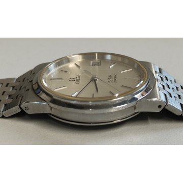 OMEGA De Ville OROLOGIO POLSO ACCIAIO cal. 1332 UOMO Vintage Wrist Watch DATARIO