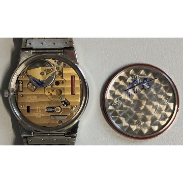 OMEGA De Ville OROLOGIO POLSO ACCIAIO cal. 1332 UOMO Vintage Wrist Watch DATARIO