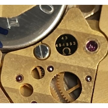 OMEGA De Ville OROLOGIO POLSO ACCIAIO cal. 1332 UOMO Vintage Wrist Watch DATARIO