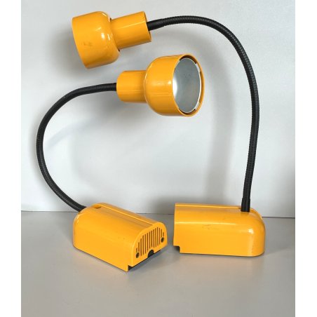 COPPIA APPLIQUE GIALLE ARTEMIDE THOLOS STUDIO E. Gismondi ITALIA LAMPADE VINTAGE