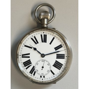 GRANDE OROLOGIO da TASCA FERROVIA epoca '900 Old Railways Pocket Watch CARROZZA