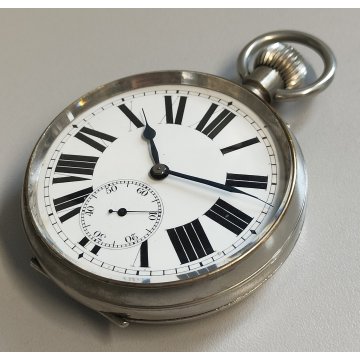 GRANDE OROLOGIO da TASCA FERROVIA epoca '900 Old Railways Pocket Watch CARROZZA