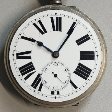 GRANDE OROLOGIO da TASCA FERROVIA epoca '900 Old Railways Pocket Watch CARROZZA