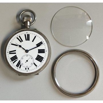 GRANDE OROLOGIO da TASCA FERROVIA epoca '900 Old Railways Pocket Watch CARROZZA
