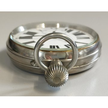 GRANDE OROLOGIO da TASCA FERROVIA epoca '900 Old Railways Pocket Watch CARROZZA