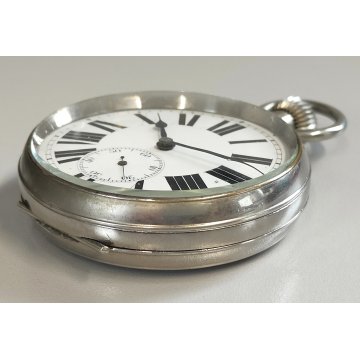GRANDE OROLOGIO da TASCA FERROVIA epoca '900 Old Railways Pocket Watch CARROZZA