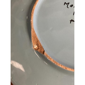 GRANDE SERVIZIO Tè Caffè 12pers. Molaroni MG Pesaro DECORO FLOREALE AZZURRO '900