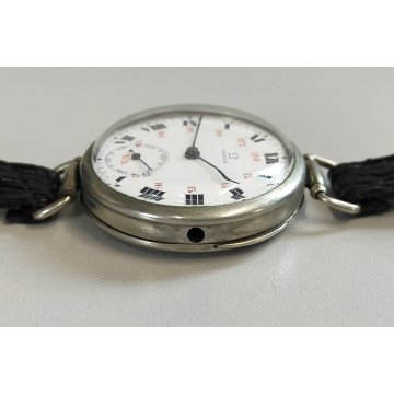 ANTICO OROLOGIO POLSO Omega 1916 WW1 Guerra MILITARE Old Wrist Watch TRINCEA war