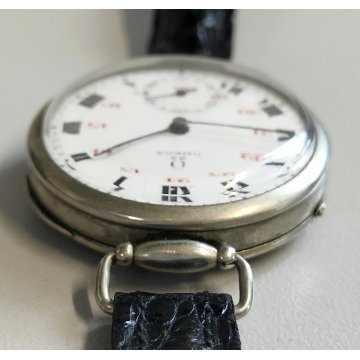 ANTICO OROLOGIO POLSO Omega 1916 WW1 Guerra MILITARE Old Wrist Watch TRINCEA war