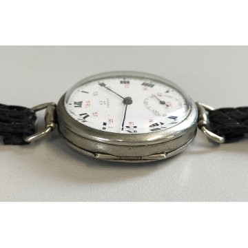 ANTICO OROLOGIO POLSO Omega 1916 WW1 Guerra MILITARE Old Wrist Watch TRINCEA war