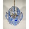 LAMPADARIO SOSPENSIONE VETRO MURANO LA MURRINA ATTR. Mazzega CEILING LAMP 1970