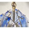 LAMPADARIO SOSPENSIONE VETRO MURANO LA MURRINA ATTR. Mazzega CEILING LAMP 1970