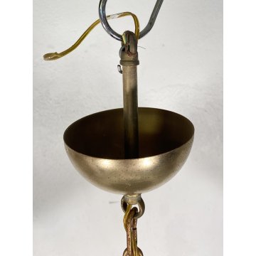 LAMPADARIO SOSPENSIONE VETRO MURANO LA MURRINA ATTR. Mazzega CEILING LAMP 1970