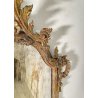 ANTICA GRANDE CAMINIERA LUIGI XVI SPECCHIERA 1800 SPECCHIO LEGNO INTAGLIATO ORO
