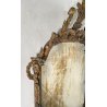 ANTICA GRANDE CAMINIERA LUIGI XVI SPECCHIERA 1800 SPECCHIO LEGNO INTAGLIATO ORO