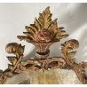 ANTICA GRANDE CAMINIERA LUIGI XVI SPECCHIERA 1800 SPECCHIO LEGNO INTAGLIATO ORO