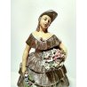 ANTICA SCULTURA STATUA DAMA FIORI NOTARI ARTURO PANNUNZIO TERRACOTTA CERAMICA