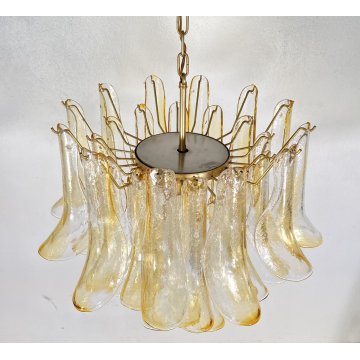 LAMPADARIO SOSPENSIONE VETRO MURANO LA MURRINA ATTR. Mazzega CEILING LAMP 1970