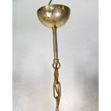 LAMPADARIO SOSPENSIONE VETRO MURANO LA MURRINA ATTR. Mazzega CEILING LAMP 1970