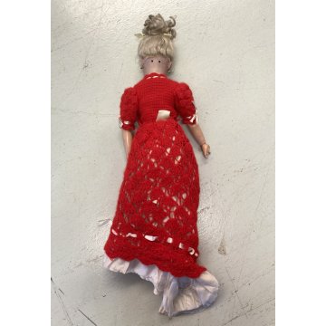 ANTICA BAMBOLA Simon & Halbing Size 7 BISQUE HEAD WOODEN BODY DOLL 56cm/h '800