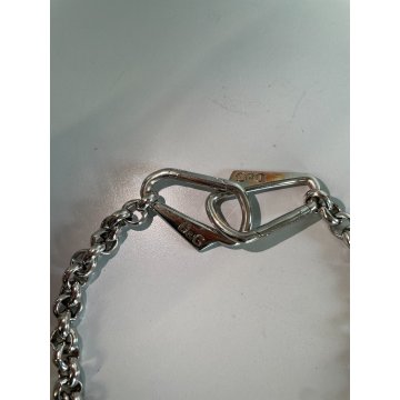 COLLANA DOLCE & GABBANA PORTAFORTUNA CORNETTI MOSCHETTONI ARGENTATA PEPERONCINI