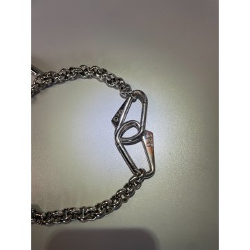 COLLANA DOLCE & GABBANA PORTAFORTUNA CORNETTI MOSCHETTONI ARGENTATA PEPERONCINI