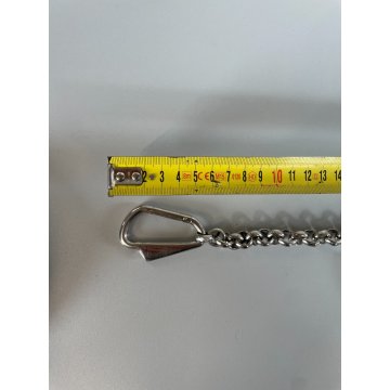 COLLANA DOLCE & GABBANA PORTAFORTUNA CORNETTI MOSCHETTONI ARGENTATA PEPERONCINI