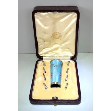 ANTICO MANICO PARASOLE " Louis Desoutter " INGLESE ORO GIALLO 18K DIAMANTI 1850s