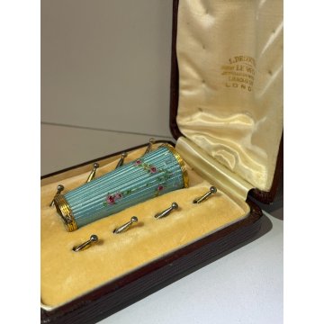 ANTICO MANICO PARASOLE " Louis Desoutter " INGLESE ORO GIALLO 18K DIAMANTI 1850s