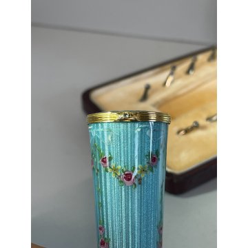 ANTICO MANICO PARASOLE " Louis Desoutter " INGLESE ORO GIALLO 18K DIAMANTI 1850s