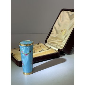 ANTICO MANICO PARASOLE " Louis Desoutter " INGLESE ORO GIALLO 18K DIAMANTI 1850s