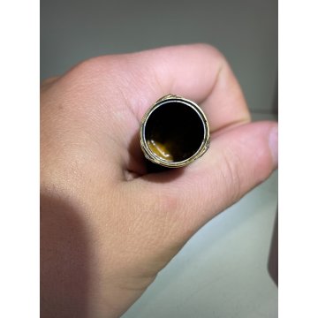 ANTICO MANICO PARASOLE " Louis Desoutter " INGLESE ORO GIALLO 18K DIAMANTI 1850s