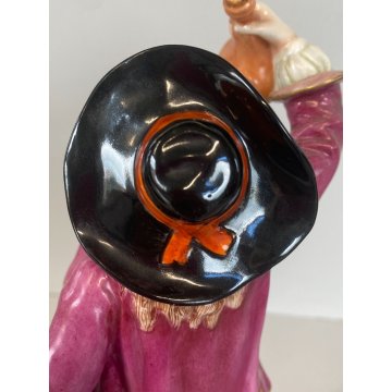 COPPIA SCULTURA CERAMICA POLICROMA Richard Ginori Capodimonte ACQUAIOLA/O '900