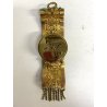 OROLOGIO GIOIELLO VINTAGE SVEGLIA da PARETE Philier FUNZIONANTE METALLO DORATO