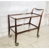 CARRELLO BAR DESIGN ICO PARISI PORTAVIVANDE "58" 1950 LEGNO CARRELLINO VASSOIO