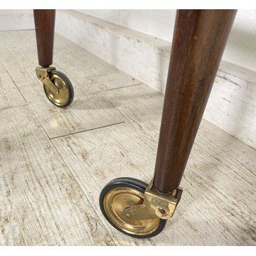 CARRELLO BAR DESIGN ICO PARISI PORTAVIVANDE "58" 1950 LEGNO CARRELLINO VASSOIO