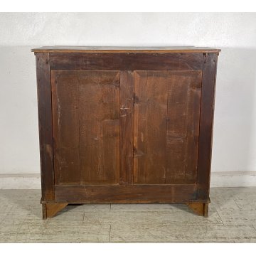 ANTICA CREDENZA VETRINA PRIMI 900 LEGNO DISPENSA LIBRERIA CRISTALLERIA VINTAGE