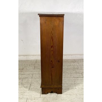 ANTICA CREDENZA VETRINA PRIMI 900 LEGNO DISPENSA LIBRERIA CRISTALLERIA VINTAGE