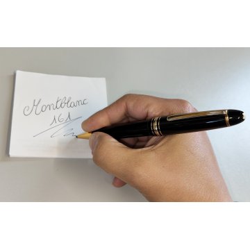 MONTBLANC Meisterstuck 161 Le Grand PENNA SFERA nero oro VINTAGE BALLPOINT PEN