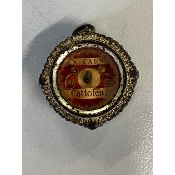 ANTICA RARA reliquia S. G. B. COTTOLENGO ex carne TECA SANTO