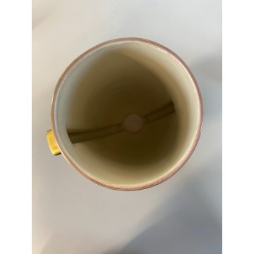 ANTICO VASO CERAMICA BIANCO ORO  "Verbano" LAVENO MID CENTURY