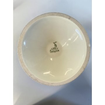 ANTICO VASO CERAMICA BIANCO ORO  "Verbano" LAVENO MID CENTURY