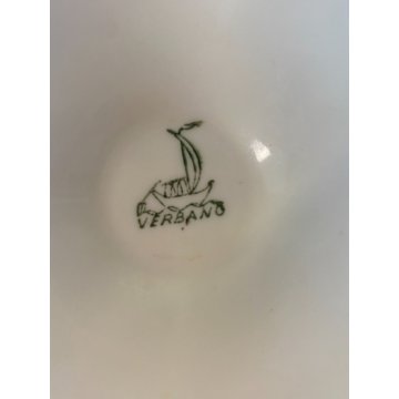 ANTICO VASO CERAMICA BIANCO ORO  "Verbano" LAVENO MID CENTURY